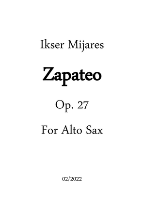 Zapateo Op.27 for Alto Sax