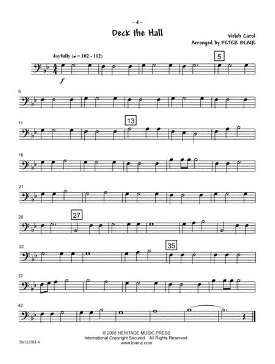JumpStart First Holiday Concert - Tbn/Bari B.C./Bsn Concert Band scores gallery preview page 3