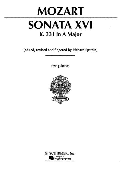 Sonata No. 16 in A Major K331