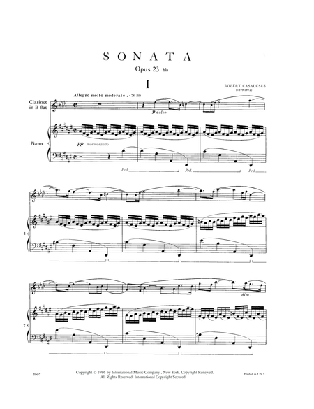 Sonata, Opus 23 Bis