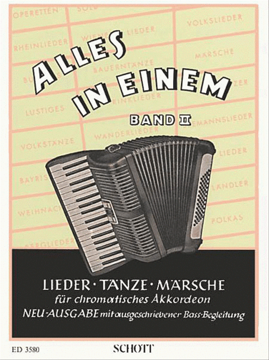 Alles in Einem - Band 2 Alles in Einem - Band 2 Accordion scores gallery preview page 1