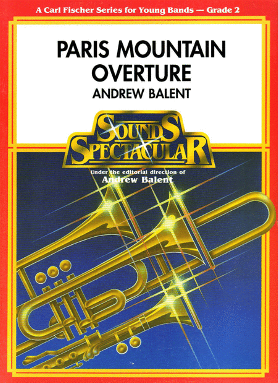 Paris Mountain Overture Concert Band scores gallery preview page 1