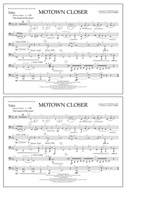 Motown Closer (arr. Tom Wallace) - Tuba