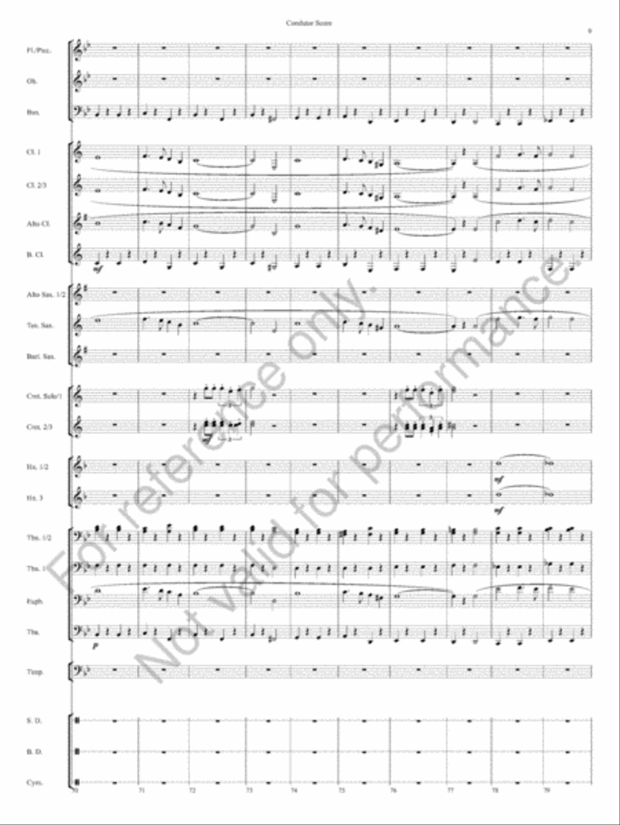 Honor Guard March Honor Guard March Concert Band scores gallery preview page 12