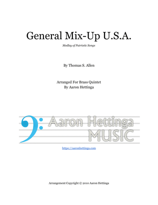 Book cover for General Mix-Up USA - Patriotic Medley for Brass Quintet