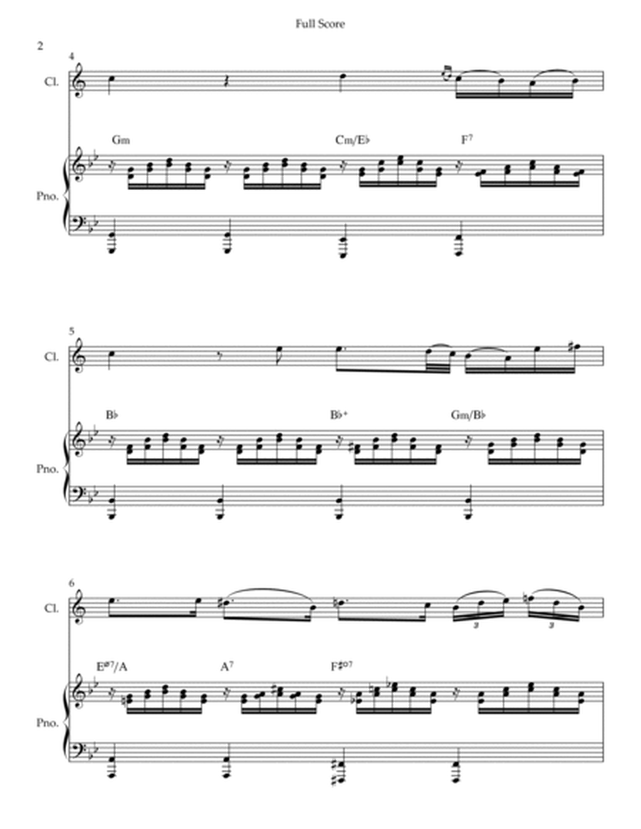 Ave Maria (Franz Schubert) for Clarinet Solo and Piano with Chords