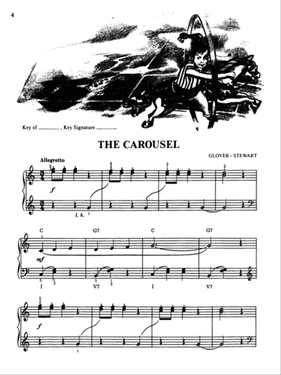 David Carr Glover Method for Piano Lessons Piano Method scores gallery preview page 2