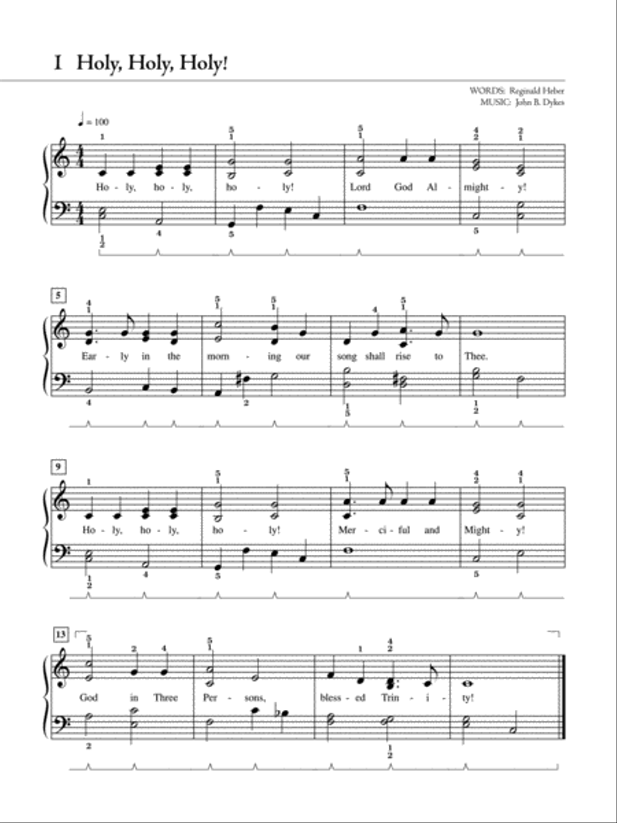 The Piano Student's Hymnal: 30 Hymns Simplified for Late Elementary to Early Intermediate Pianists Choir scores gallery preview page 2