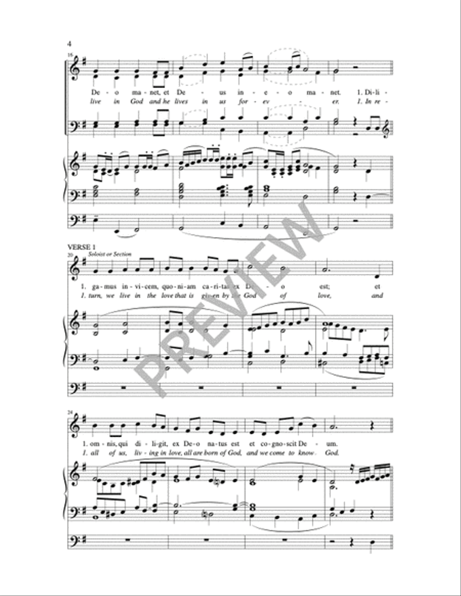 Deus Caritas Est 4-Part scores gallery preview page 6