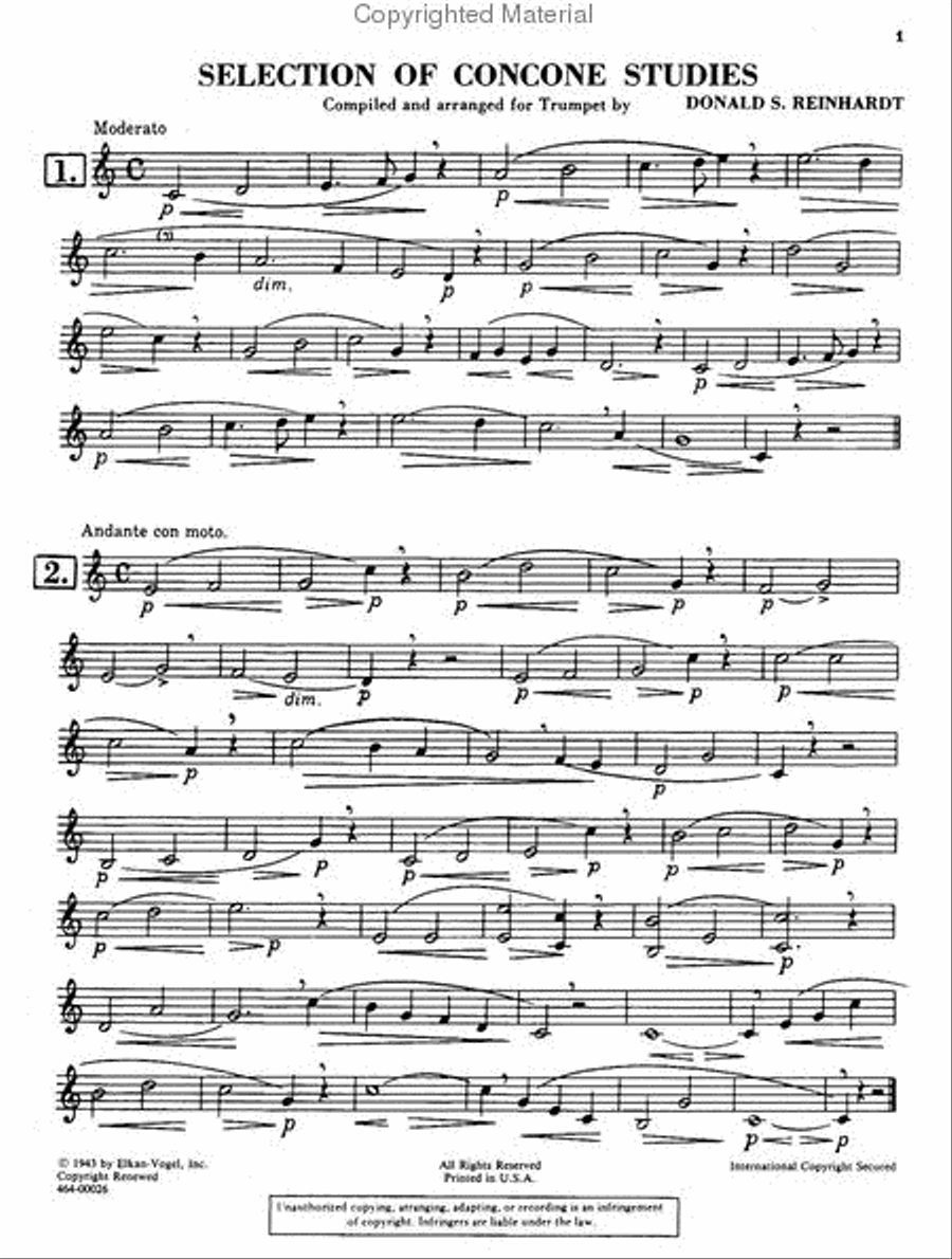 Selection of Concone Studies Chamber Music scores gallery preview page 2