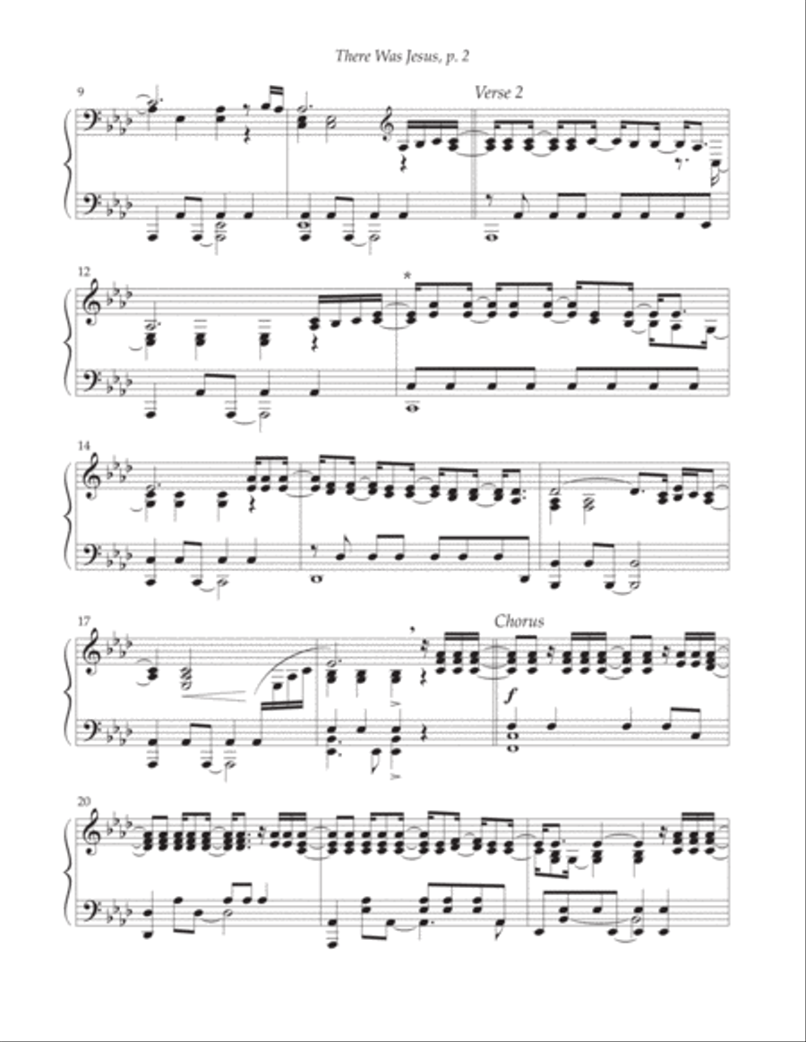 There Was Jesus There Was Jesus Piano Solo scores gallery preview page 2