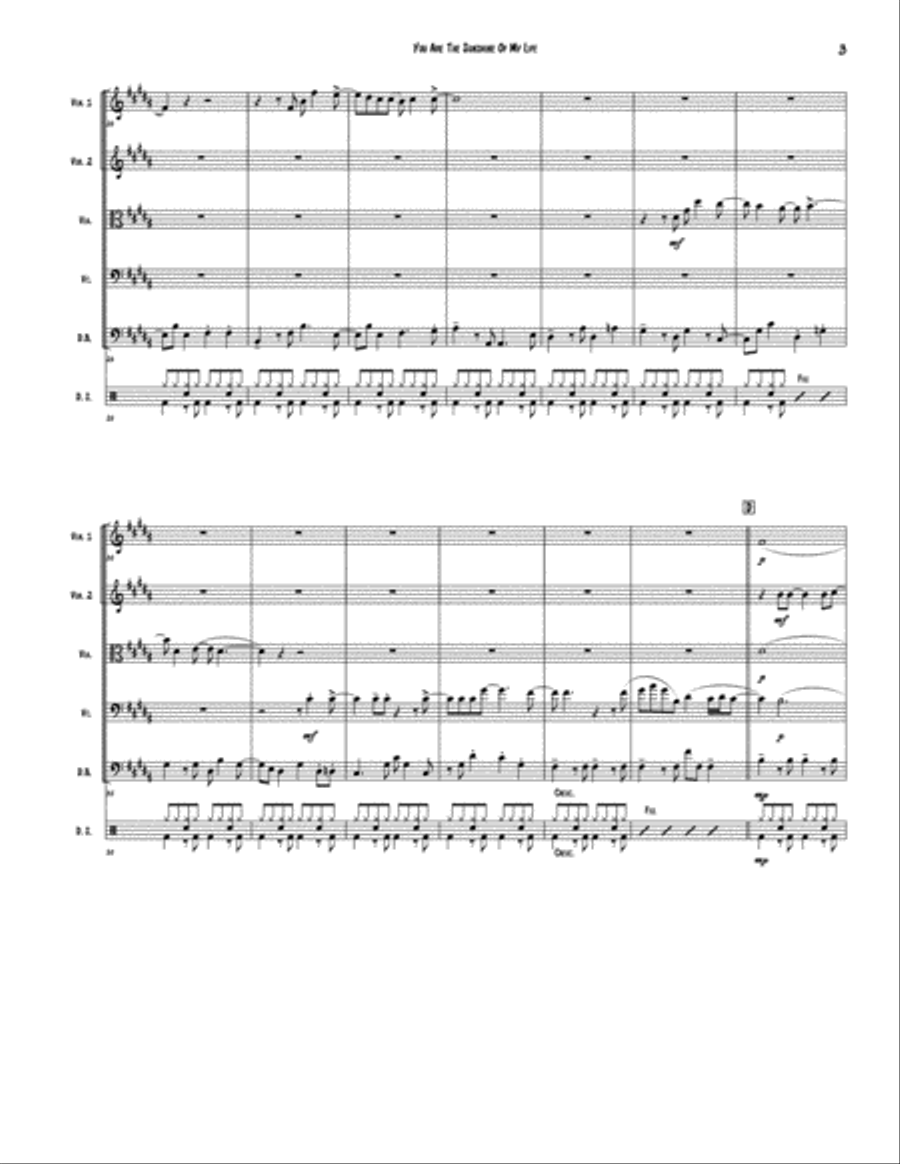 You Are The Sunshine Of My Life String Quintet scores gallery preview page 3