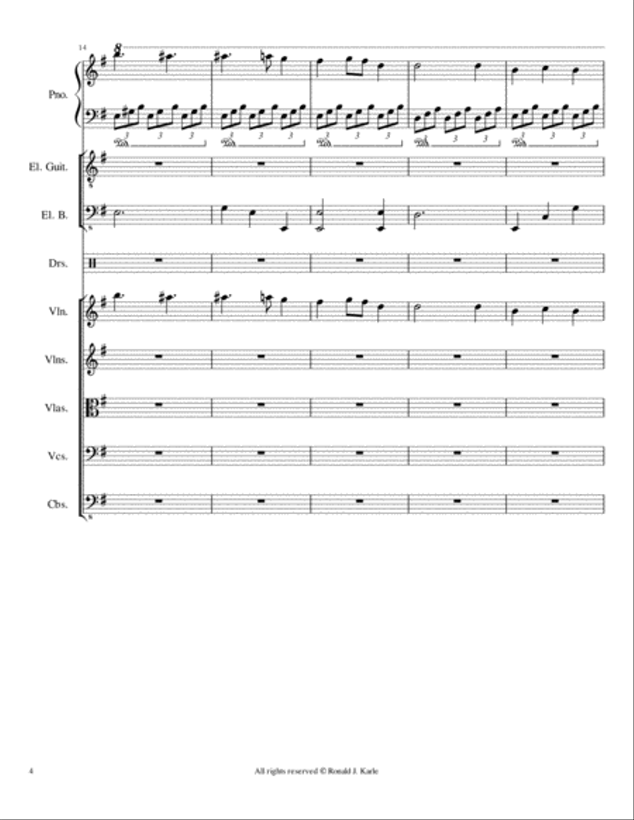 The Night of the Running Full Orchestra scores gallery preview page 5