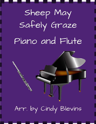 Book cover for Sheep May Safely Graze, for Piano and Flute