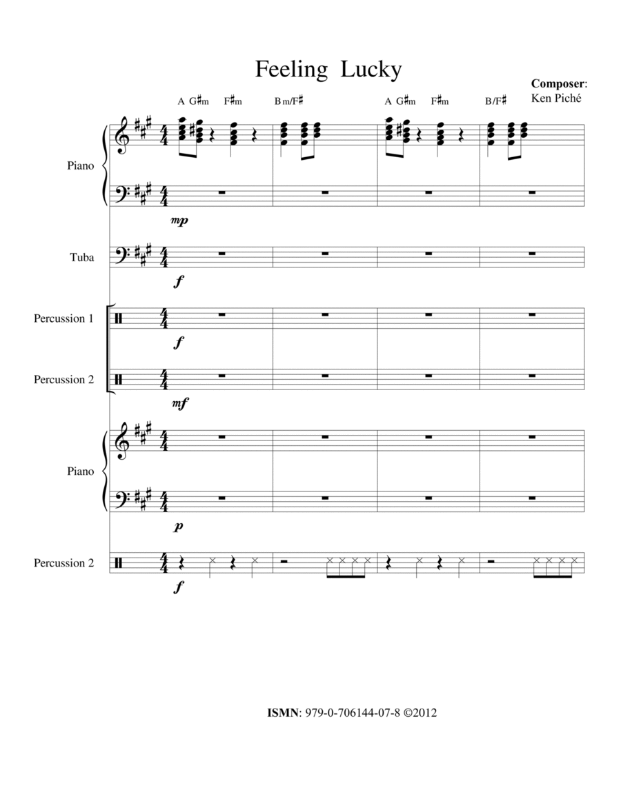 Feeling Lucky Feeling Lucky Tuba scores gallery preview page 1