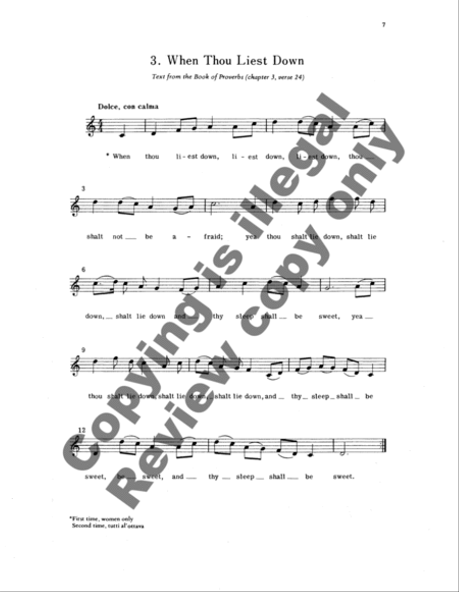 God is a Spirit & When Thou Liest Down 4-Part scores gallery preview page 10