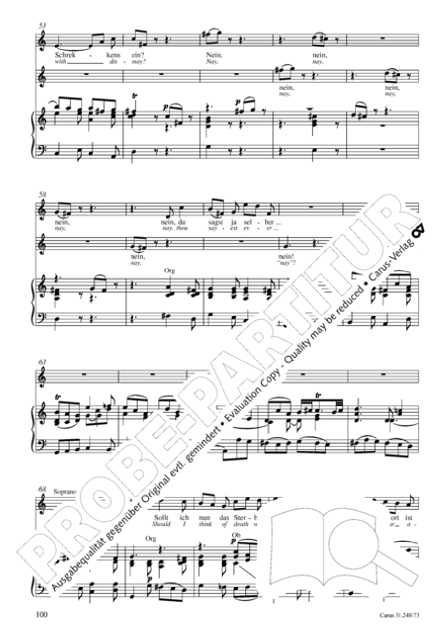 Christmas Oratorio (Weihnachtsoratorium, Teile IV-VI) 4-Part scores gallery preview page 21