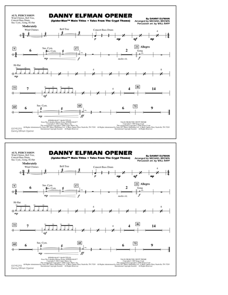 Danny Elfman Opener - Aux Percussion