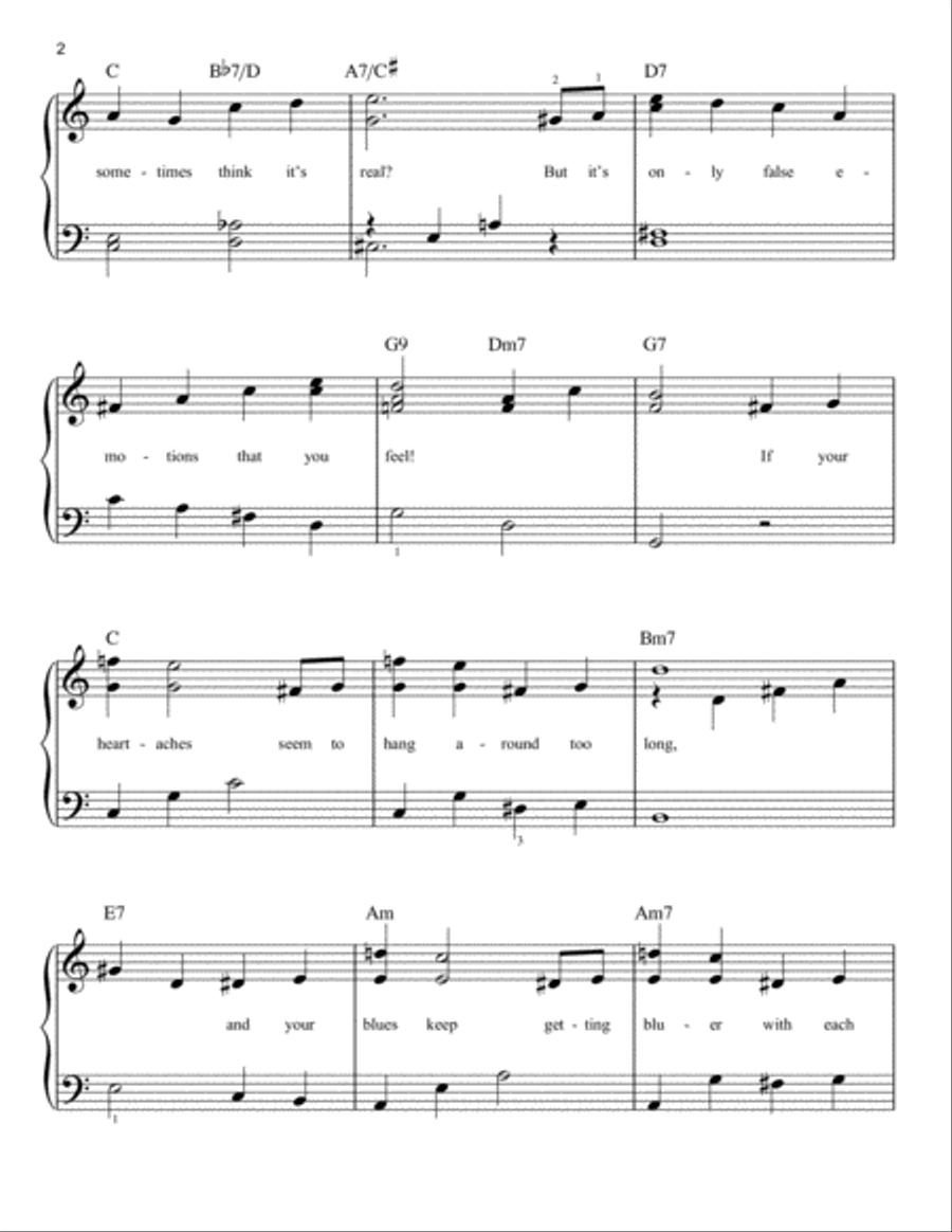 Cry Easy Piano scores gallery preview page 2