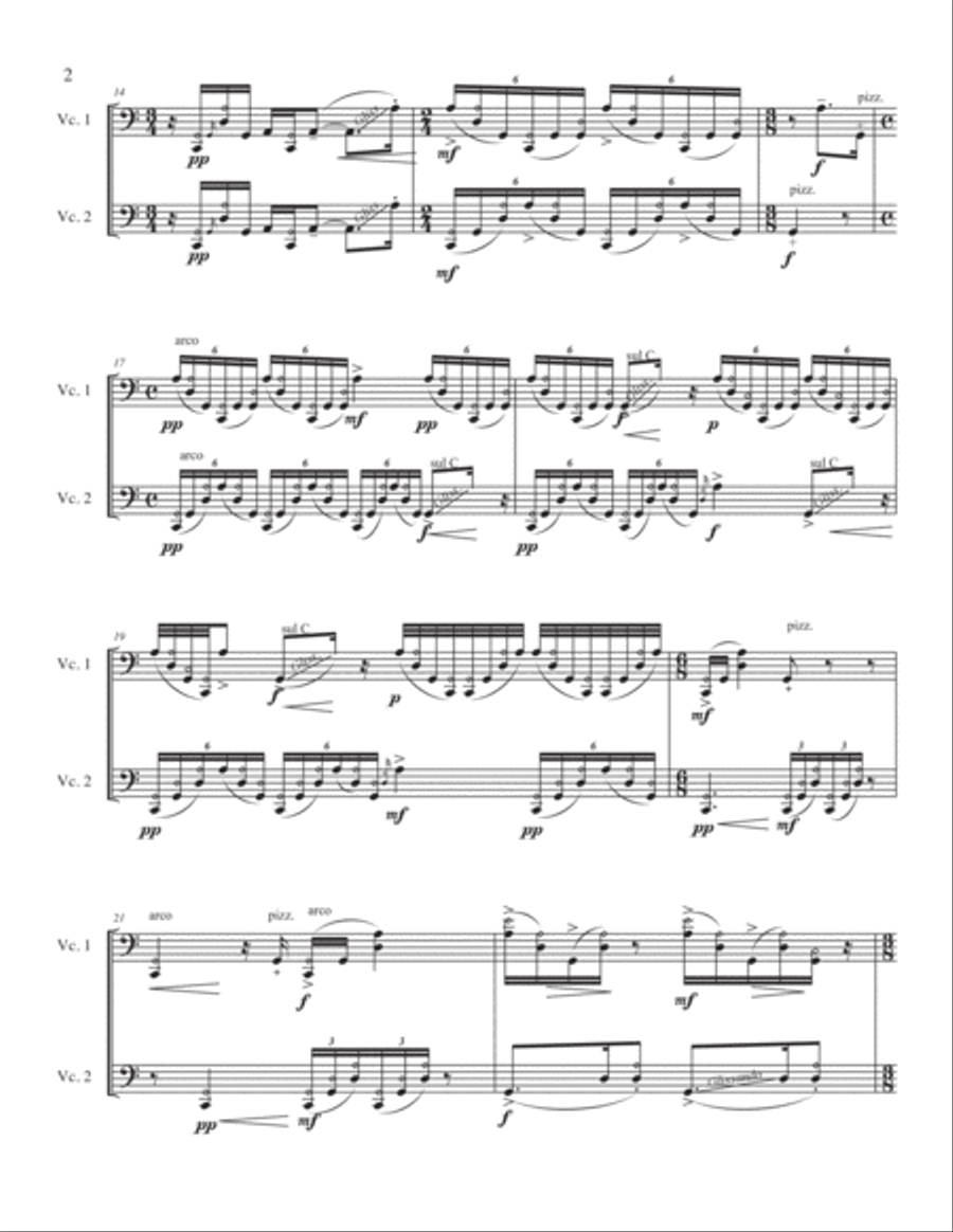 Lasso, Lassus String Duet scores gallery preview page 4