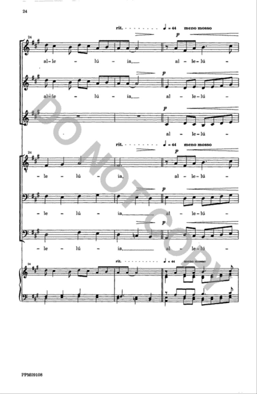 Four Motets from 'Resurrexi' 4-Part scores gallery preview page 25