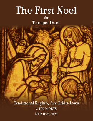 Book cover for The First Noel - Trumpet Christmas Carol Duet