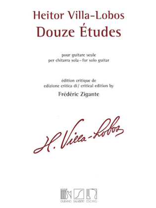Book cover for Heitor Villa-Lobos – 12 Études