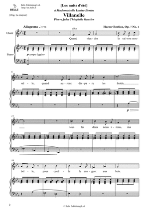 Villanelle, Op. 7 No. 1 (E-flat Major)
