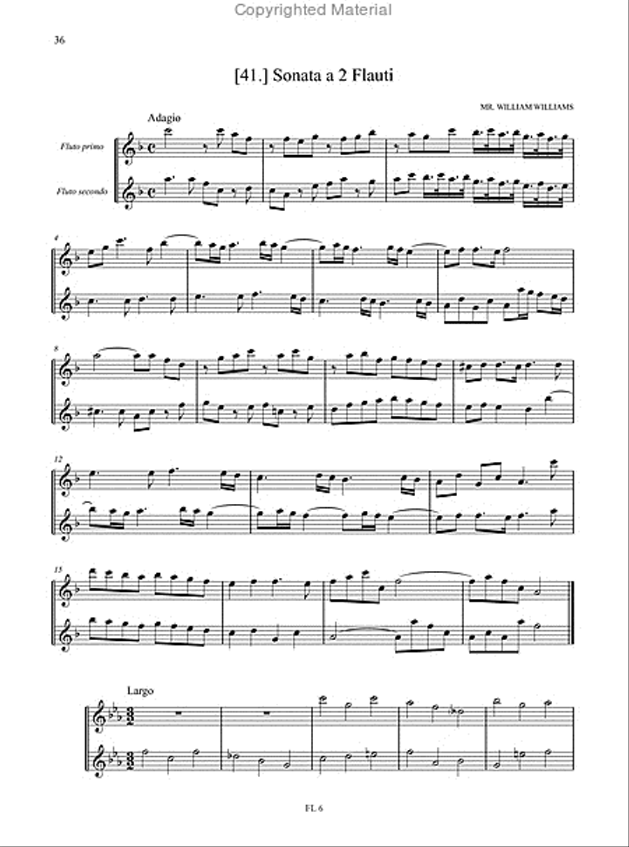 40 Airs Anglois et 3 Sonates for Treble Recorder and Continuo (Nos. 1-40 and 43) and 2 Treble Recorders (Nos. 41 and 42) Alto Recorder scores gallery preview page 4