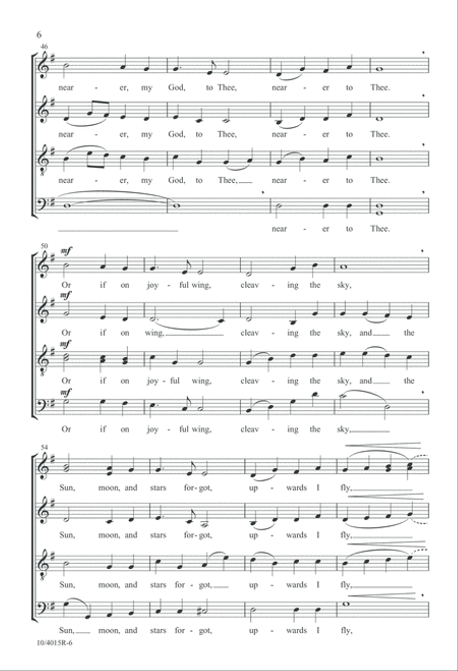 Nearer, My God, to Thee Divisi scores gallery preview page 6