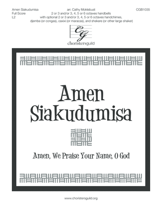 Book cover for Amen, Siakudumisa - Full Score