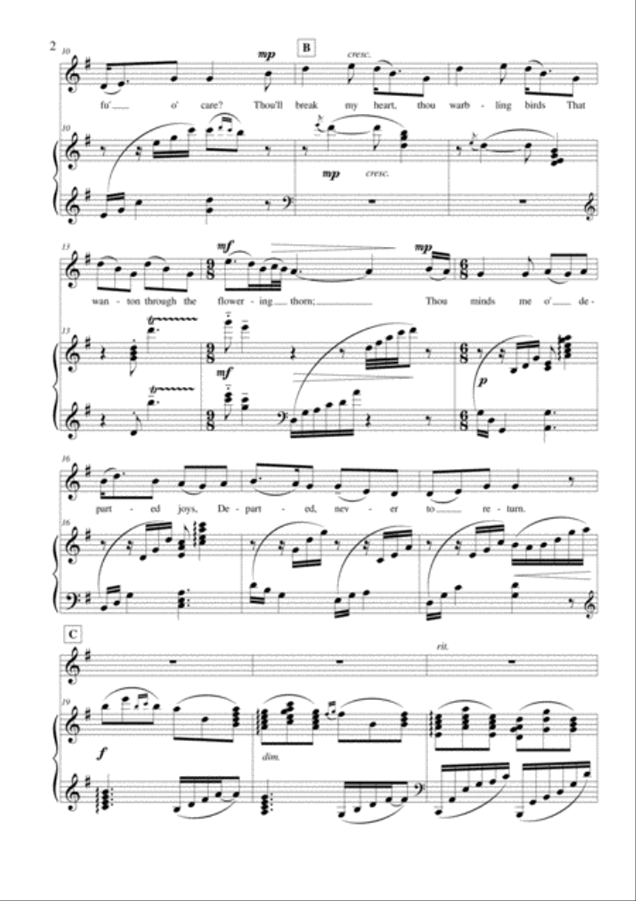 Ye Banks and Braes Soprano Voice scores gallery preview page 3