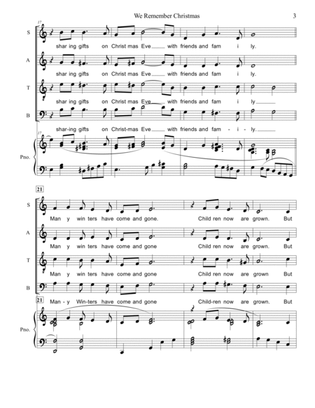 We Remember Christmas SATB image number null