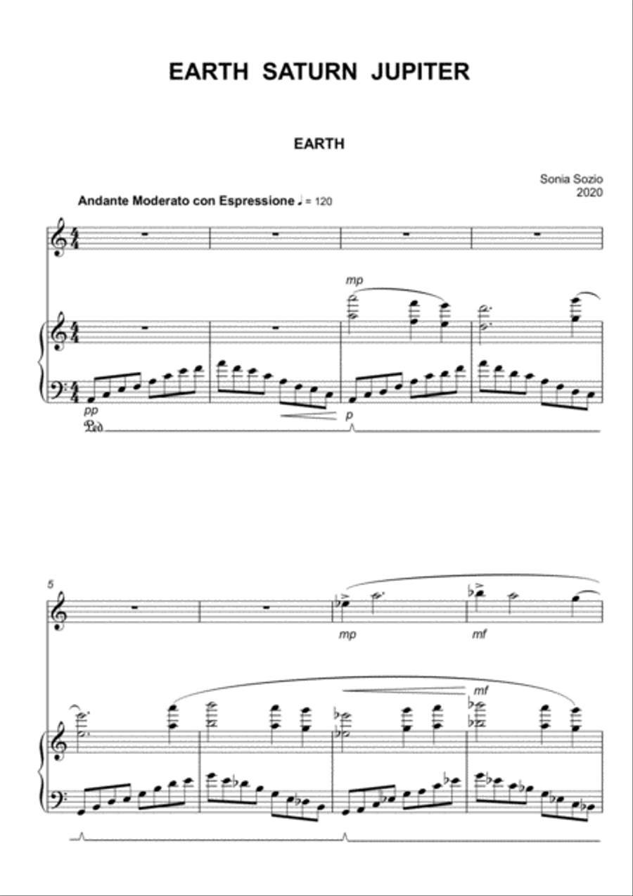 EARTH SATURN JUPITER Woodwind Ensemble scores gallery preview page 2