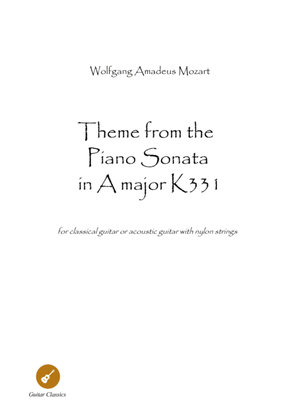 Theme ﻿from Piano Sonata 11 guitar solo
