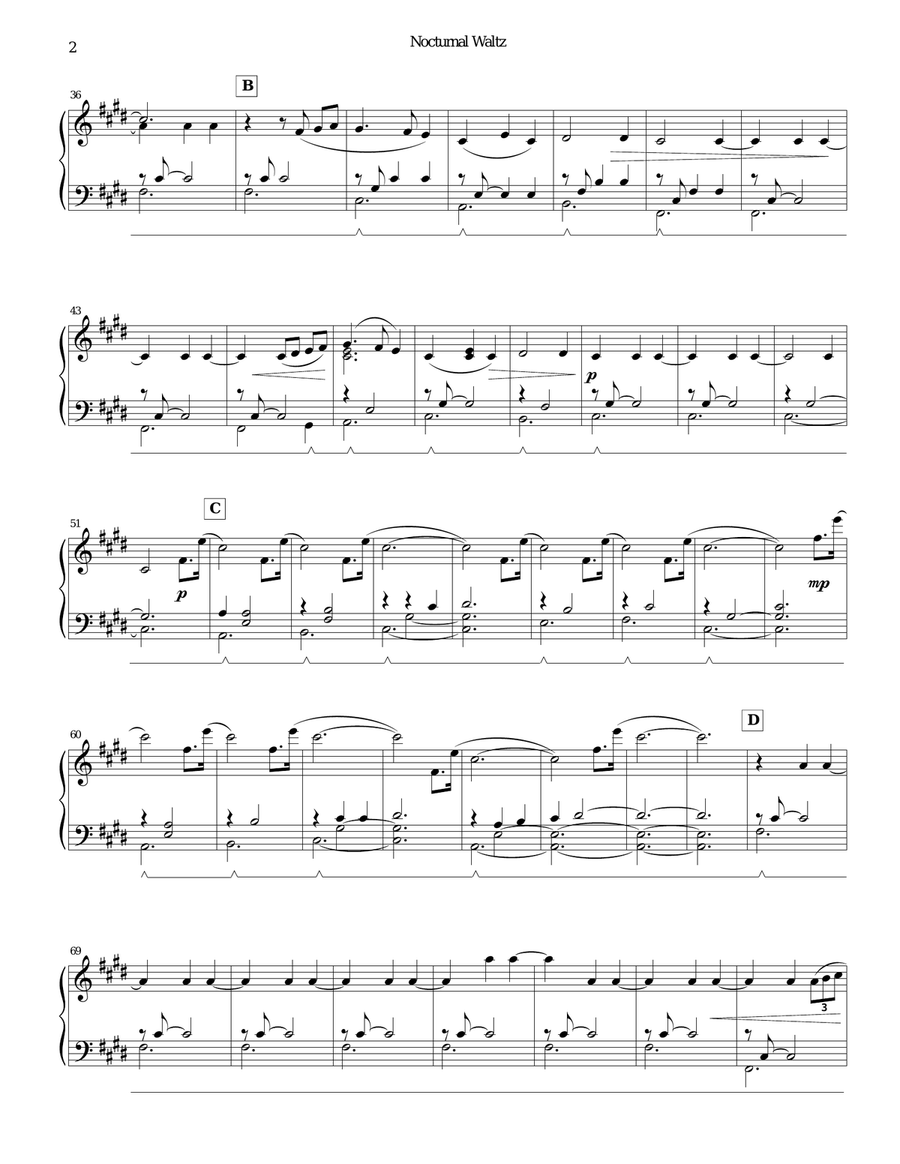 Waltz under the sun (it is 39° C) - Chandra Sheet music for Piano (Solo)