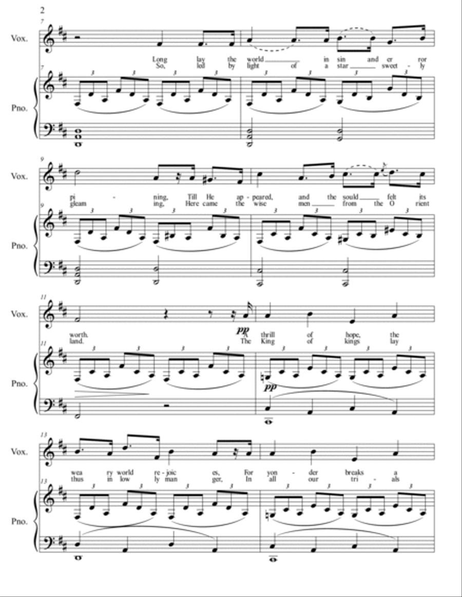 O Holy Night Voice scores gallery preview page 3