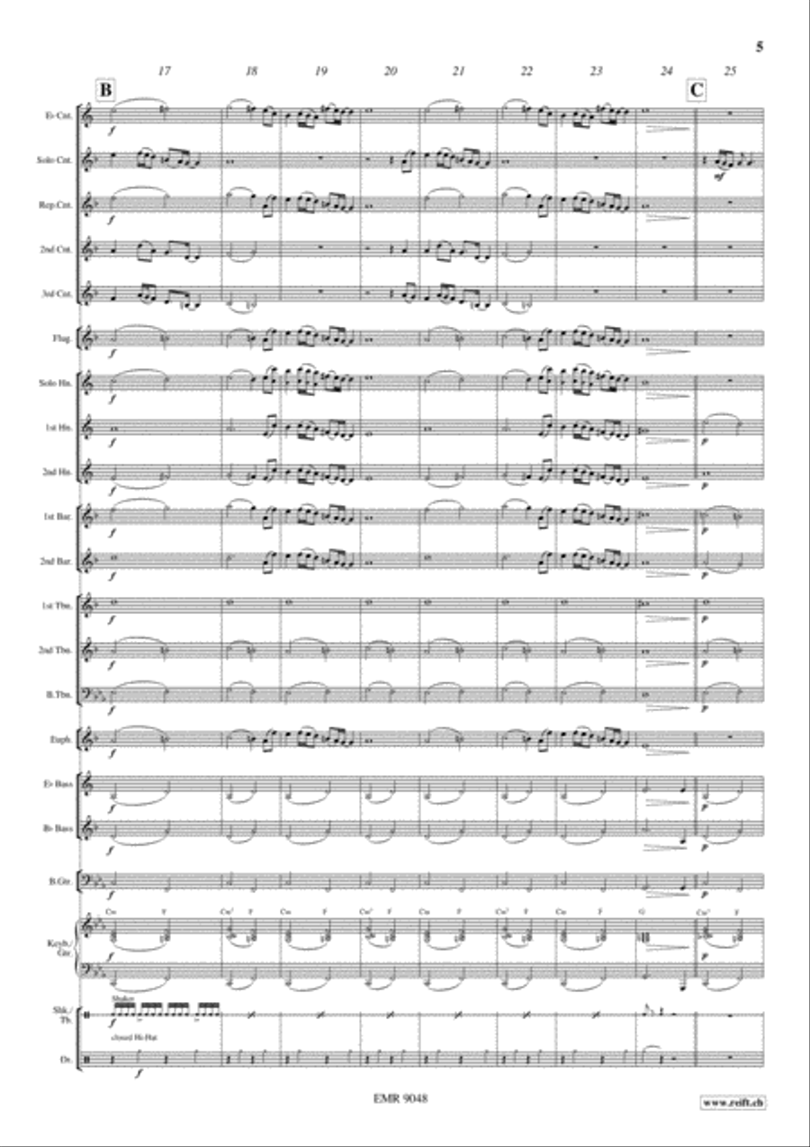 Earth Song Brass Band scores gallery preview page 6
