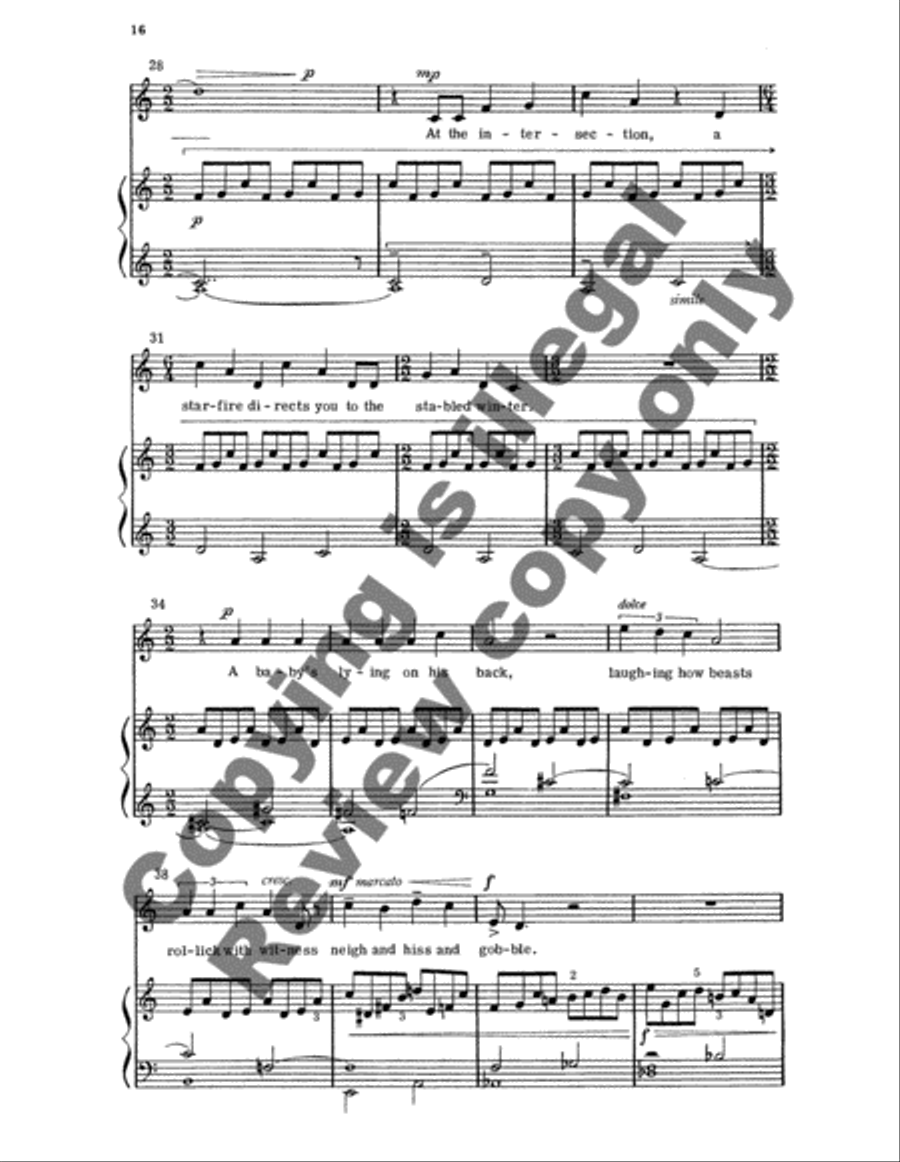 Music in the Manger Music in the Manger Medium Voice scores gallery preview page 9