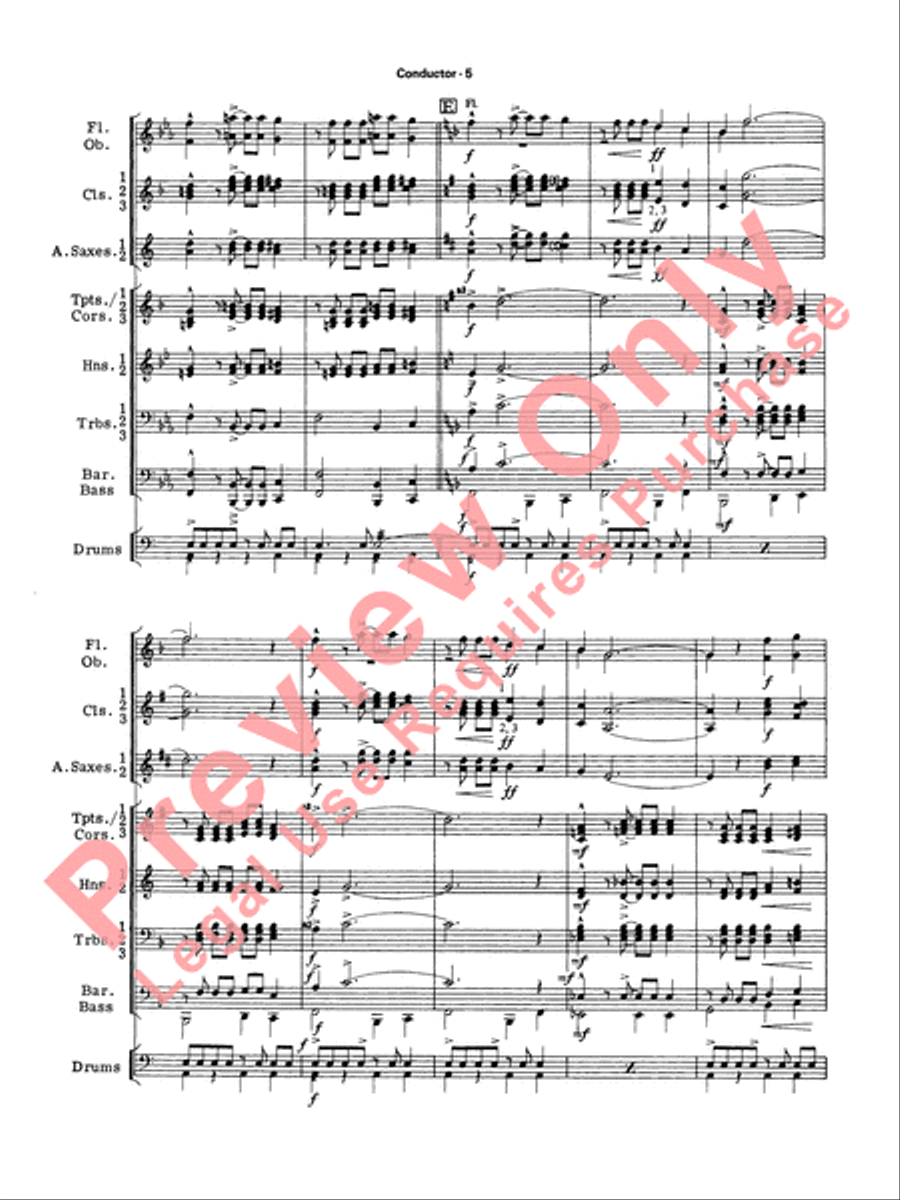 The Magnificent Seven The Magnificent Seven Concert Band scores gallery preview page 7