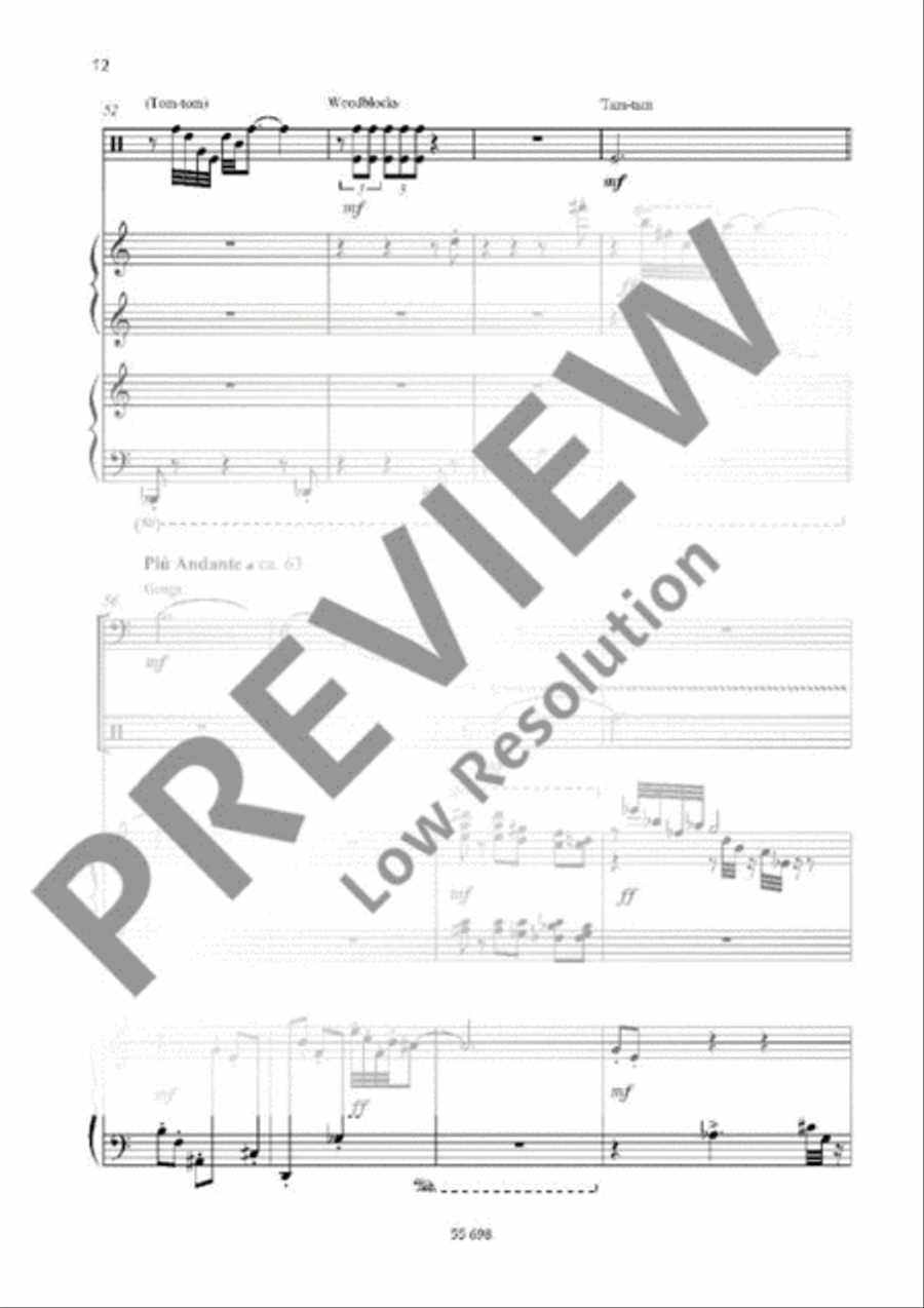 Poème Poème Percussion scores gallery preview page 12