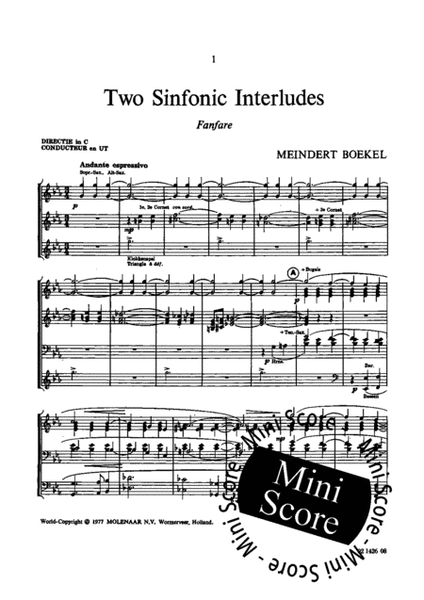 Two Sinfonic Interludes
