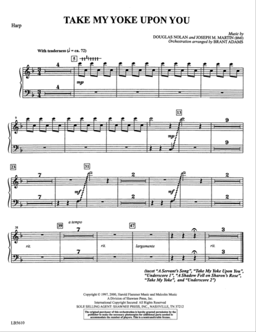 Colors of Grace - Lessons for Lent (New Edition) (Orchestra Accompaniment) - Harp Choir scores gallery preview page 3