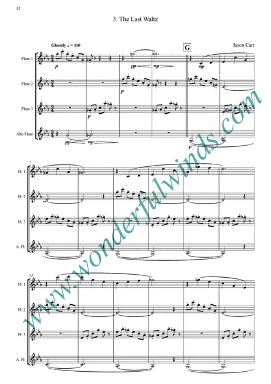 The Roaring Twenties Flute Quartet scores gallery preview page 4