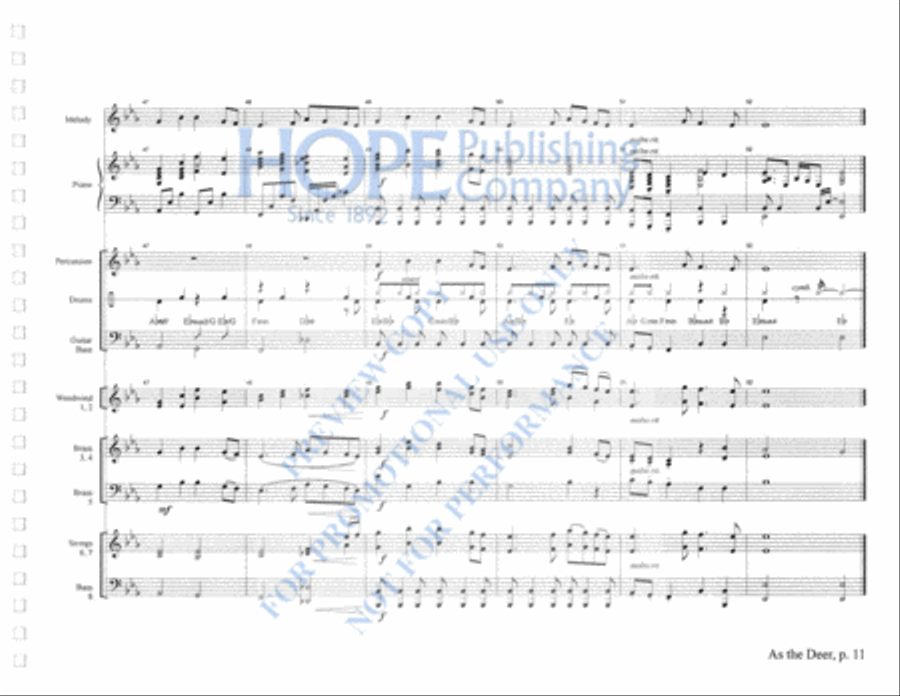 Praise Him with Instruments Orchestra scores gallery preview page 15