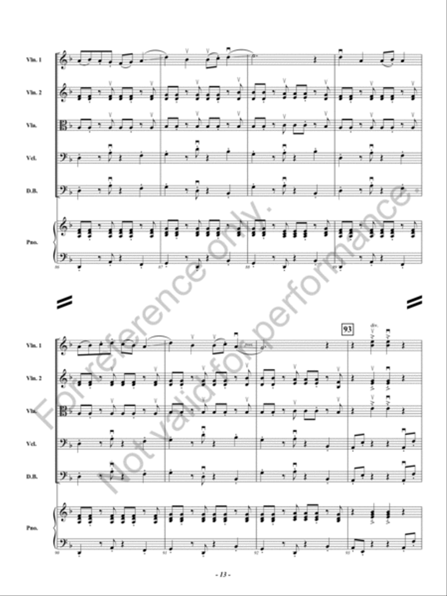 Strange Twists and Devious Turns String Orchestra scores gallery preview page 14