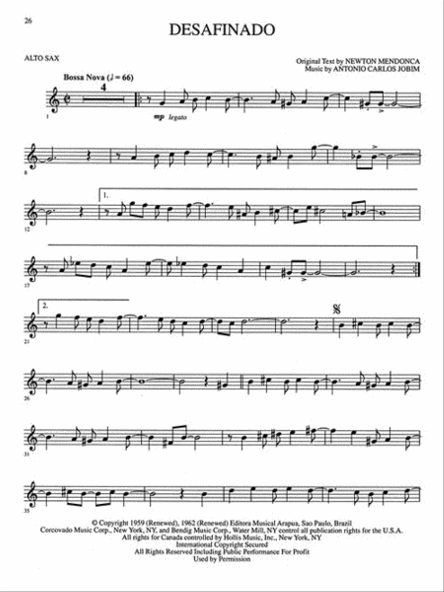 Jazz & Blues Alto Saxophone scores gallery preview page 6