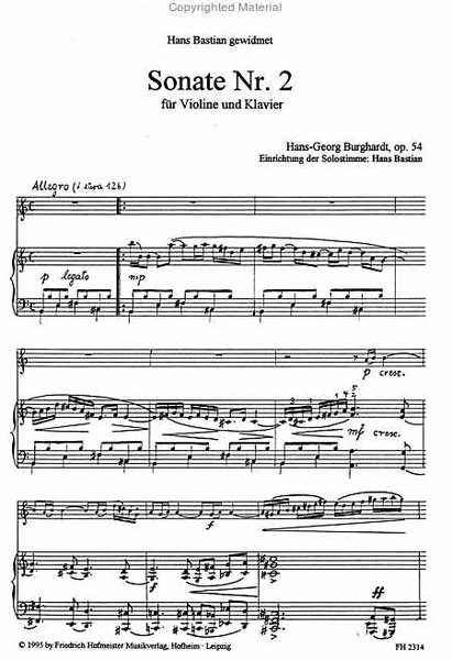 Sonate Nr. 2, op. 54