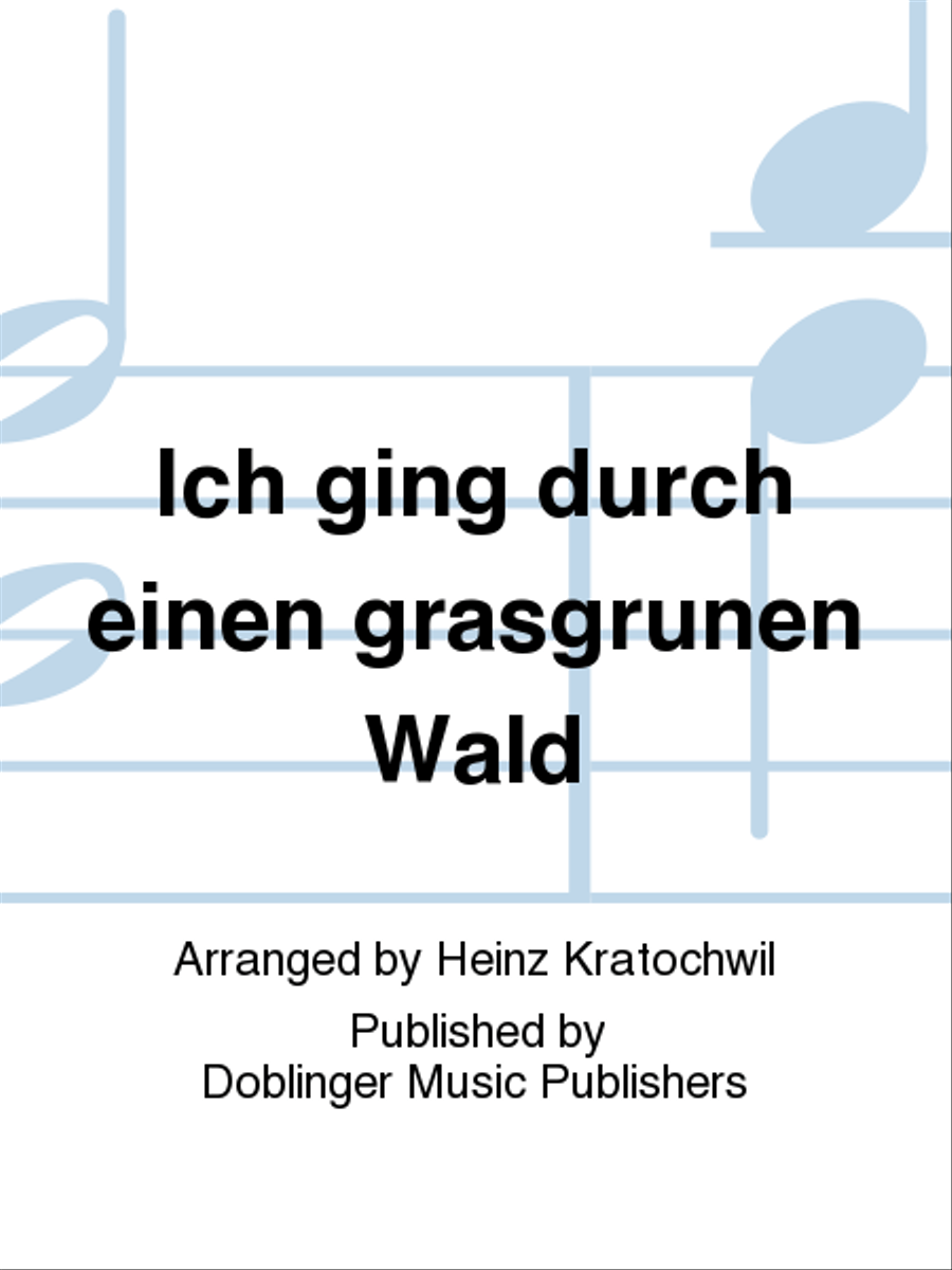 Ich ging durch einen grasgrunen Wald 4-Part scores gallery preview page 1
