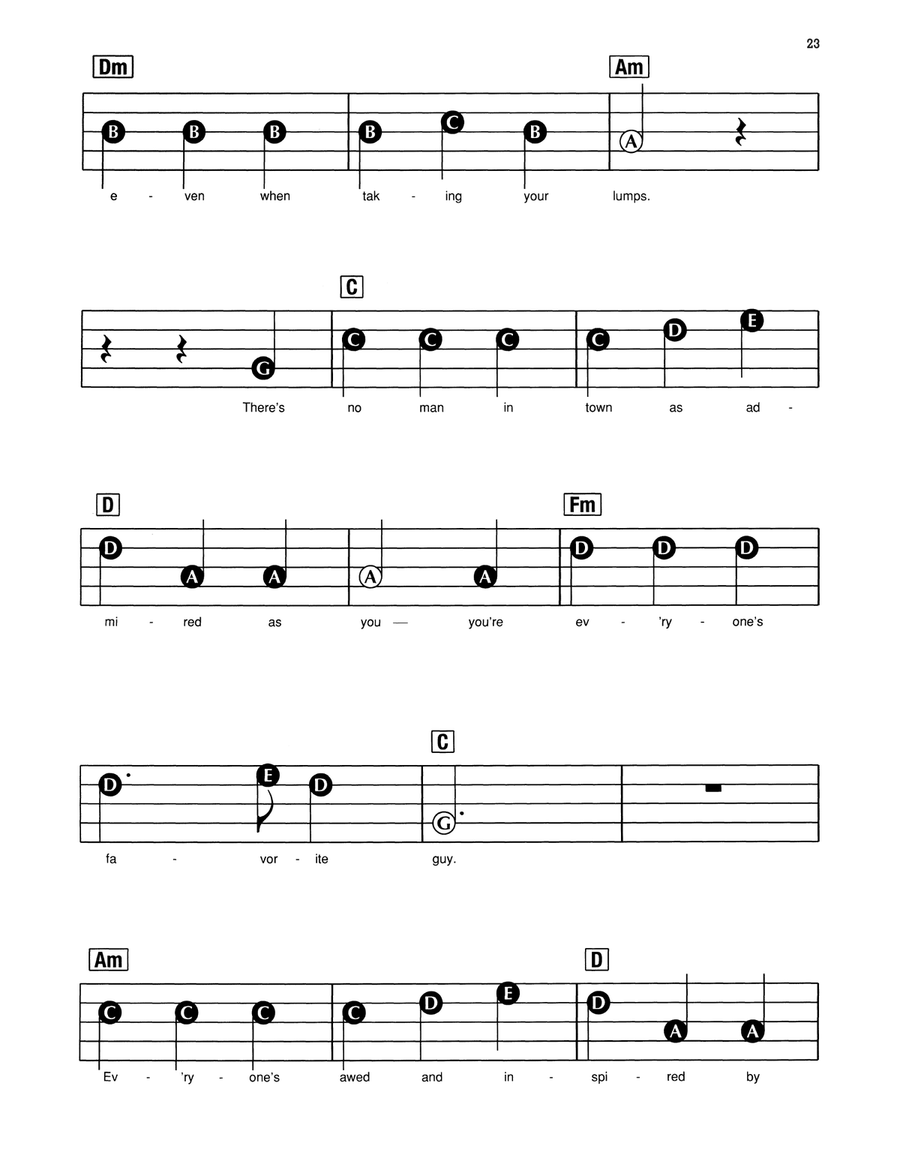 Gaston (from Beauty And The Beast) Electronic Keyboard - Digital Sheet Music page 2